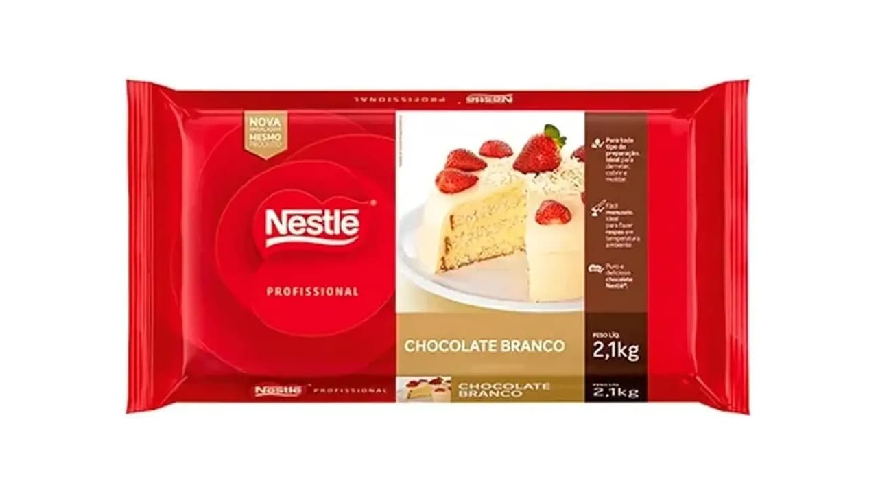 Melhor Barra de Chocolate Branco para Confeitarias e Sobremesas