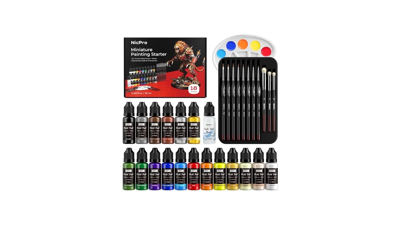 Melhor Kit de Pintura de Miniaturas: Top 10 para Iniciantes e Profissionais