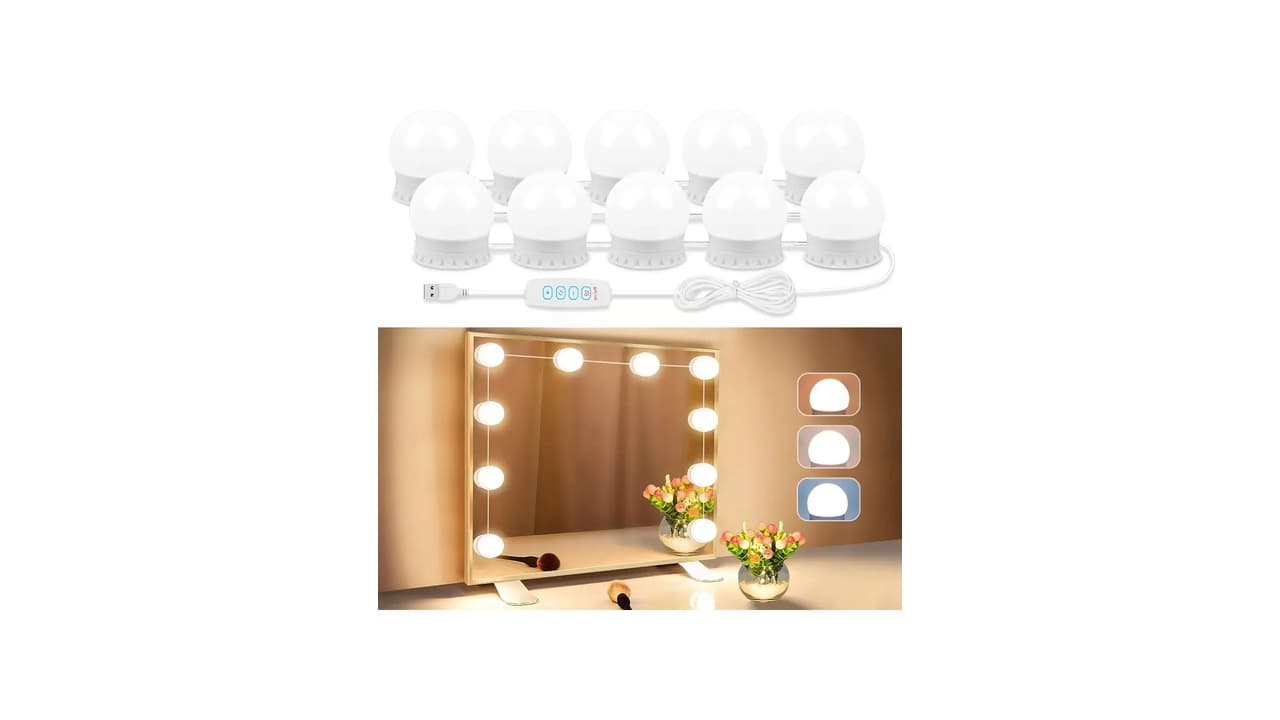 Melhor Luz para Espelho de Maquiagem e Penteadeira: Top 10 Opções com Brilho Ajustável