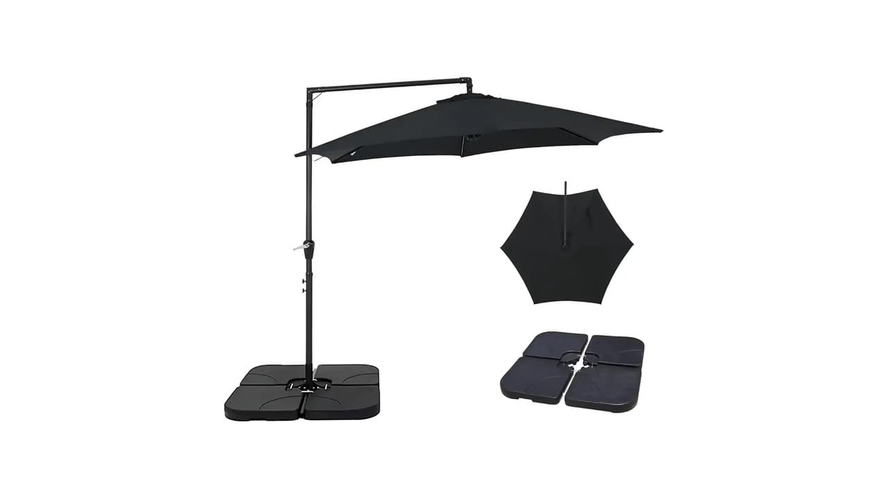 Melhor Ombrelone Lateral com Base e Manivela: 10 Modelos para Piscina e Jardim