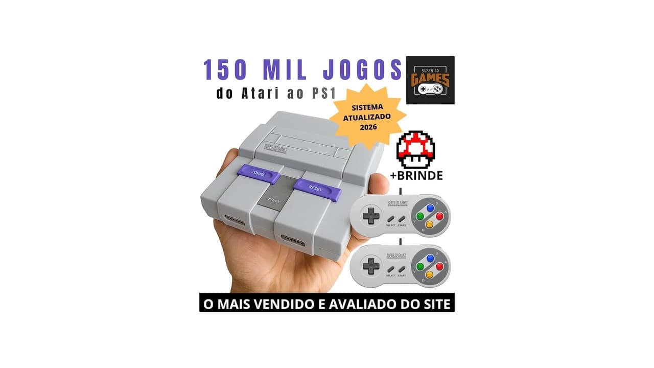 Melhor Retro Game Console: 8 Modelos com 30K+ Jogos e 4K para TV