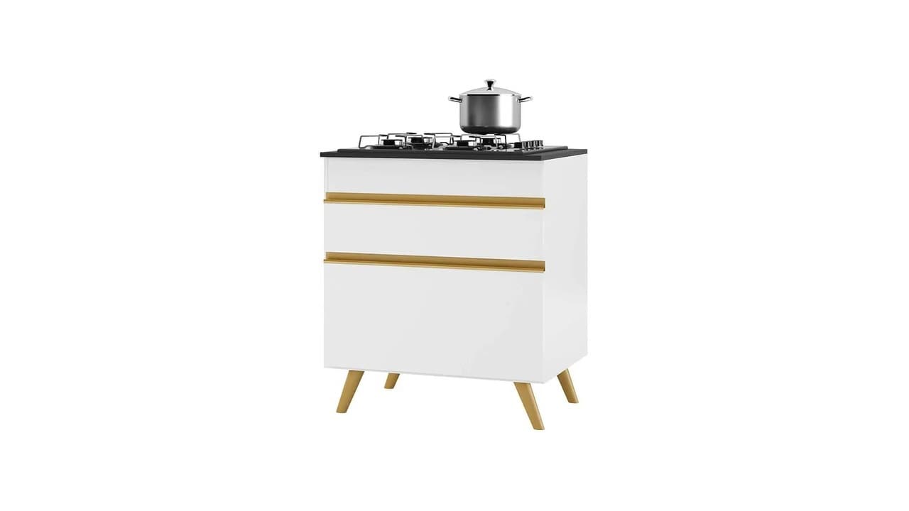 Melhor Balcão de Cozinha com Tampo para Cooktop: 12 Modelos Práticos e Estilosos