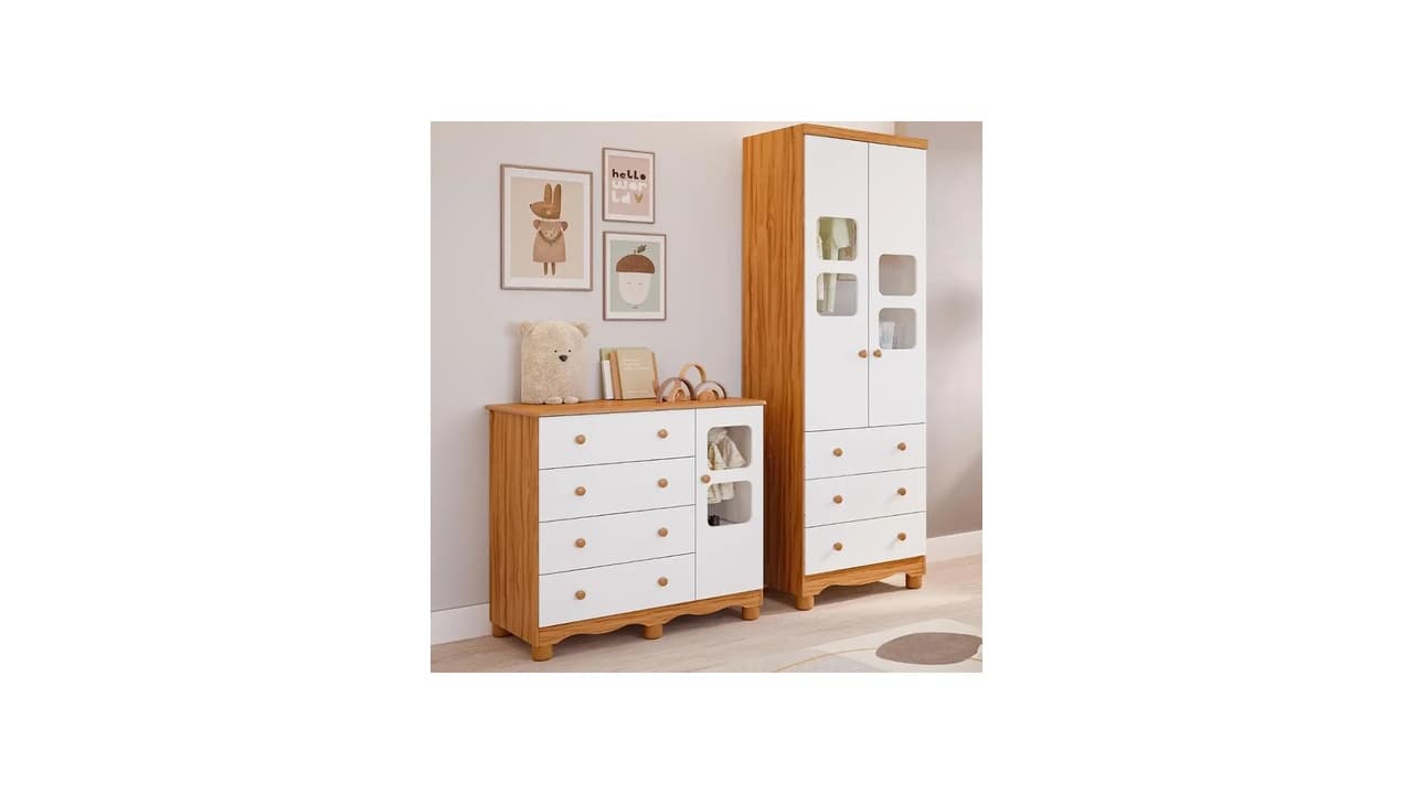 Melhor Cômoda e Guarda-roupa para Quarto de Bebê: Escolha o Modelo Perfeito para o Seu Pequeno