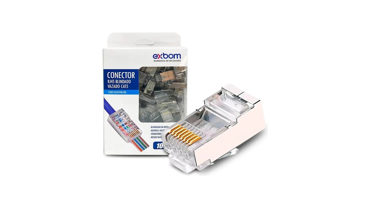 Melhor Conector RJ45 de Metal Blindado: Guia para Escolha