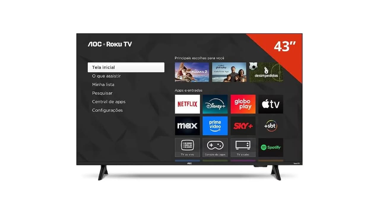 Melhor Display de TV AOC 43 Polegadas: Top 5 Escolhas com Custo-Benefício