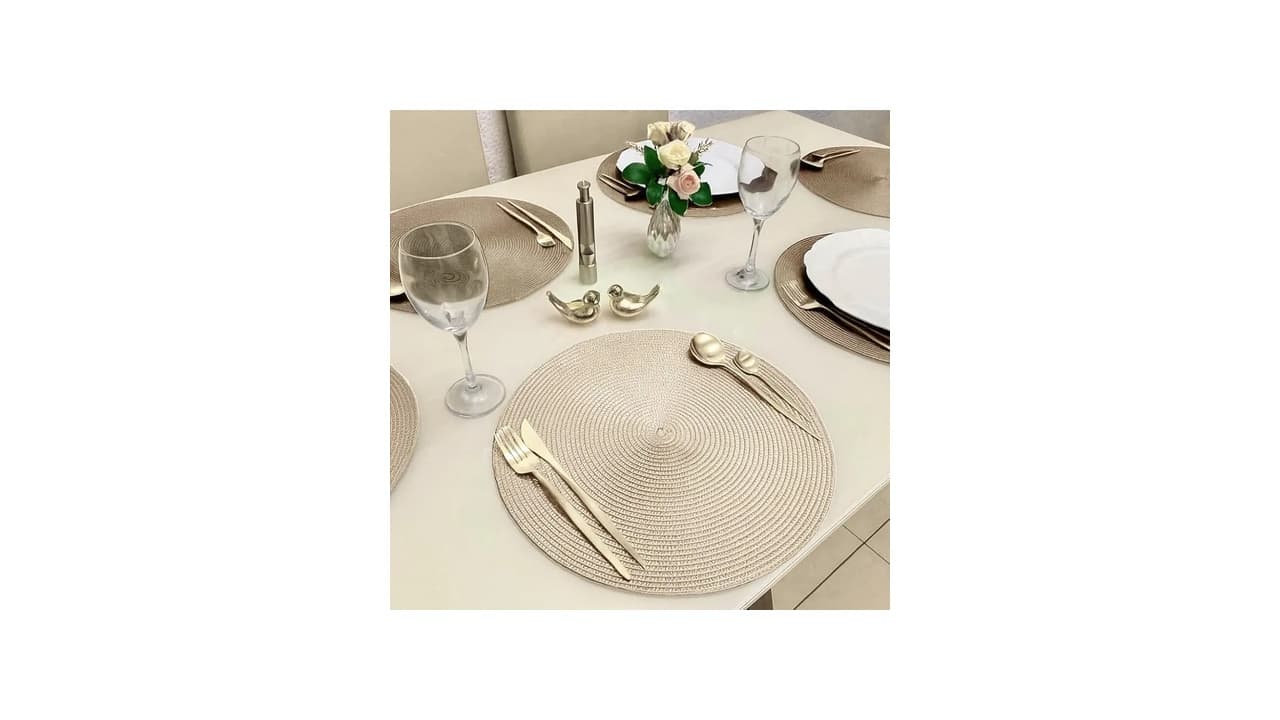 Melhor Sousplat para Mesa Redonda: 7 Opções que Transformam sua Decoração