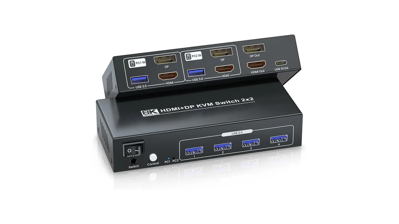 Melhor Switch KVM para Dois PCs: 10 Modelos com 4K e 8K para Produtividade