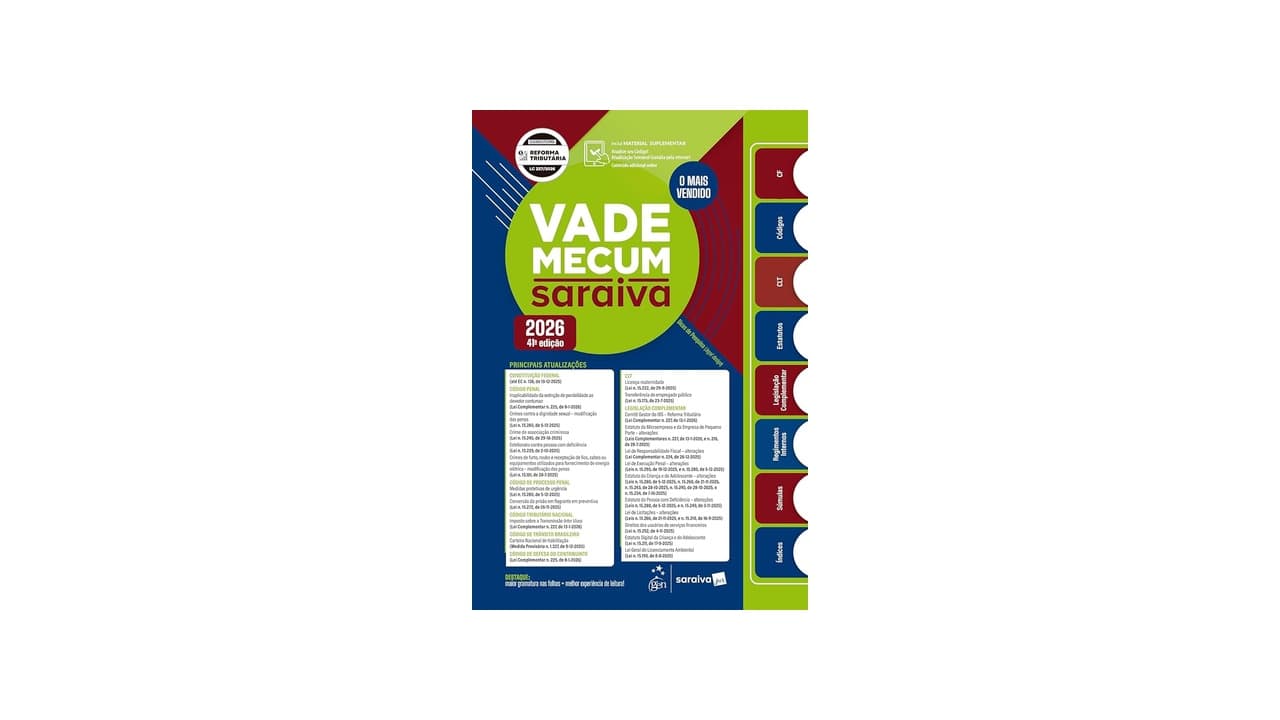Melhor Vade Mecum 2026: Compare as 10 Opções mais Atualizadas